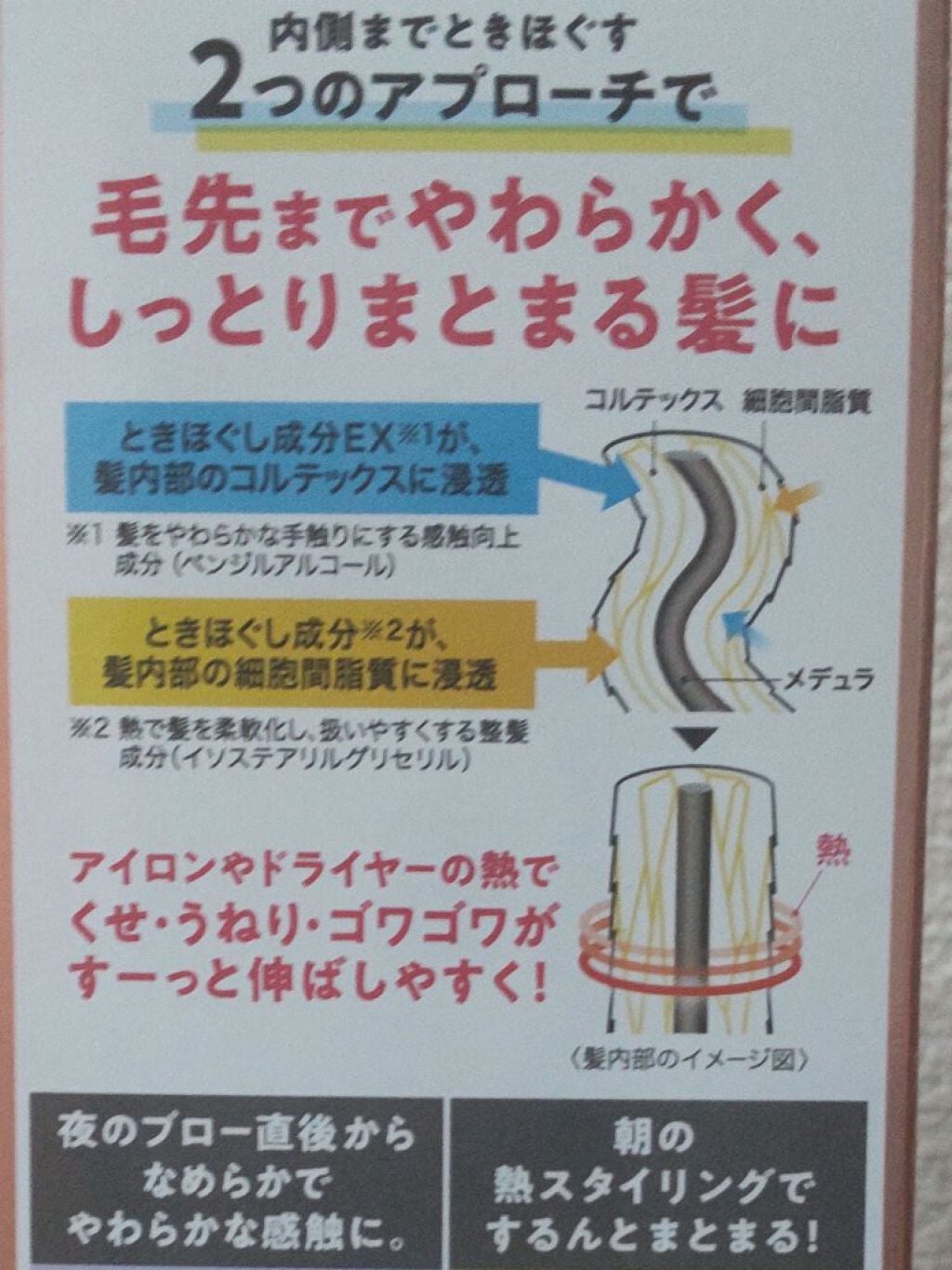 くせ・うねりときほぐしセラムEX/エッセンシャル flat/ヘアオイルを使ったクチコミ(2枚目)