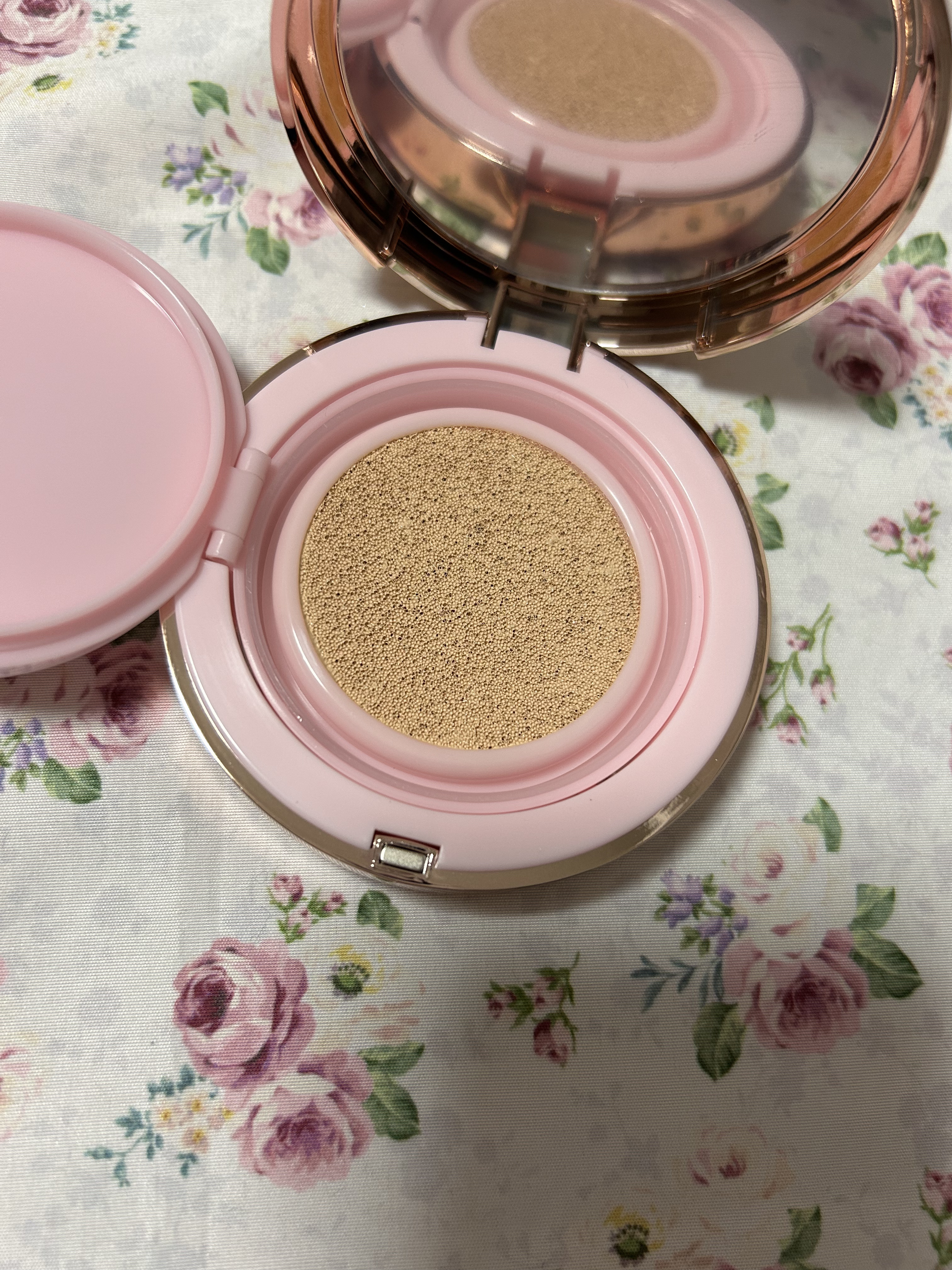 APLIN ピンクティーツリーカバークッションのクチコミ「

🐈‍⬛APLINピンクティーツリーカバークッション21号ライトベージュ🐾



🎀コレクシ.....」（3枚目）