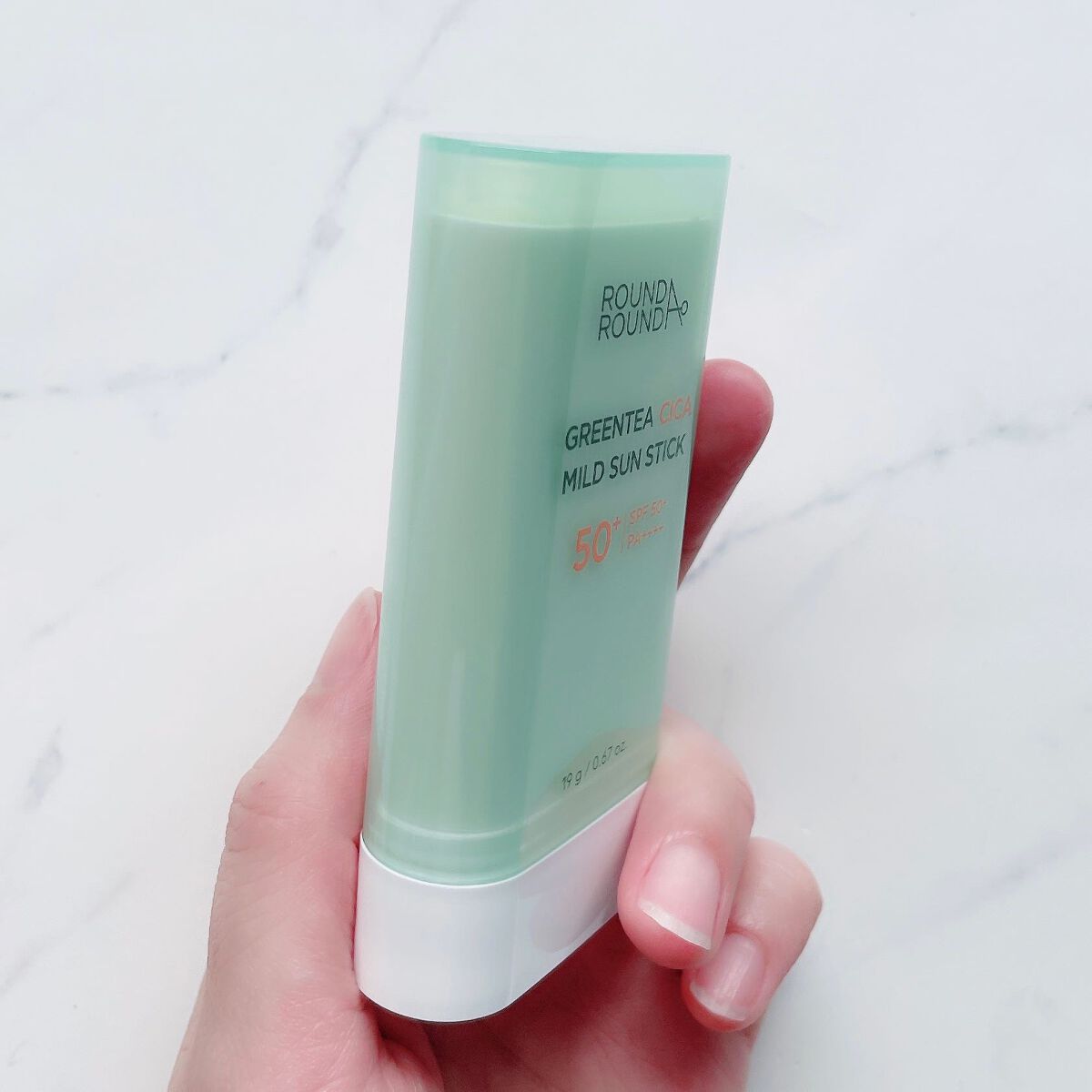 グリーンティー CICA マイルド サンスティック/ラウンドアラウンド/日焼け止めスティックを使ったクチコミ(7枚目)
