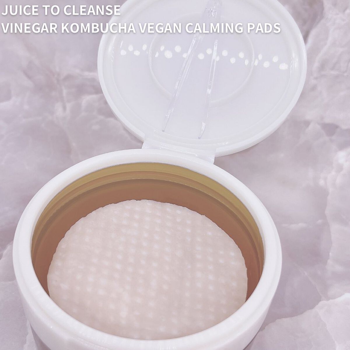 ビネガー コンブチャ ヴィーガン カーミングパッド/JUICE TO CLEANSE/トナーパッドを使ったクチコミ(3枚目)