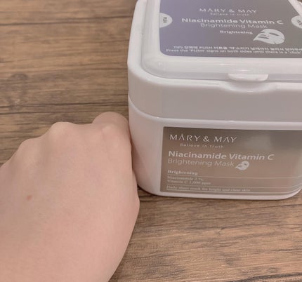 ナイアシンアミドビタミンC ブライトニングマスク/MARY&MAY/シートマスク・パックを使ったクチコミ(7枚目)