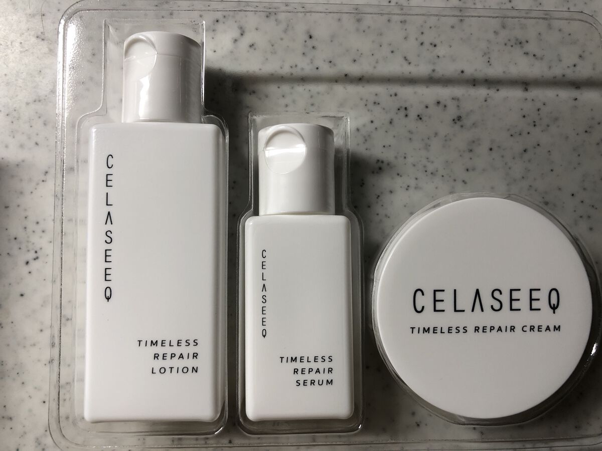 タイムレスリペア 未来肌おためしセット/CELASEEQ/スキンケアキットを使ったクチコミ（2枚目）