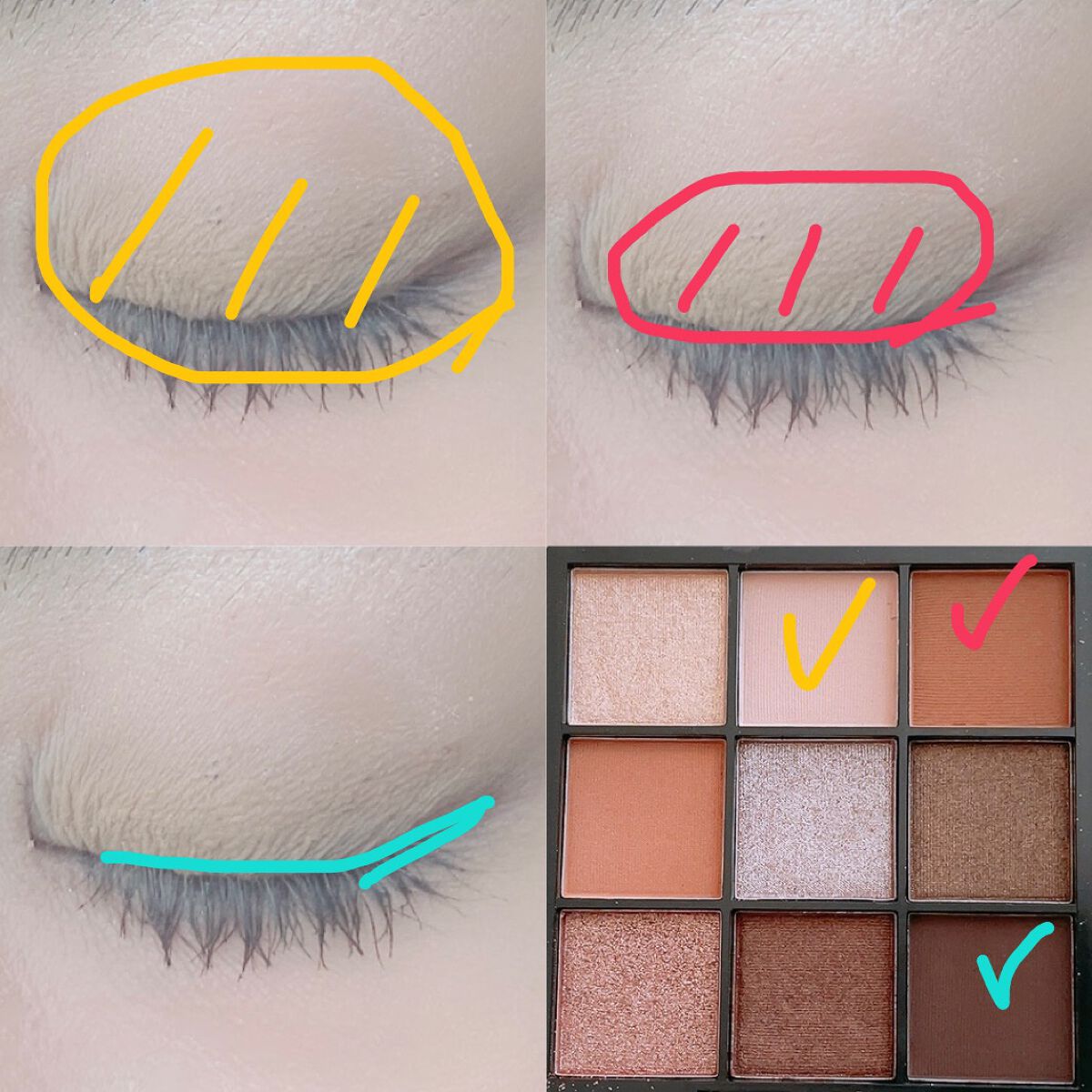 ブルーミングアイカラーパレット (TOKYO GIRLS COLLECTION)/U R GLAM/アイシャドウパレットを使ったクチコミ(2枚目)