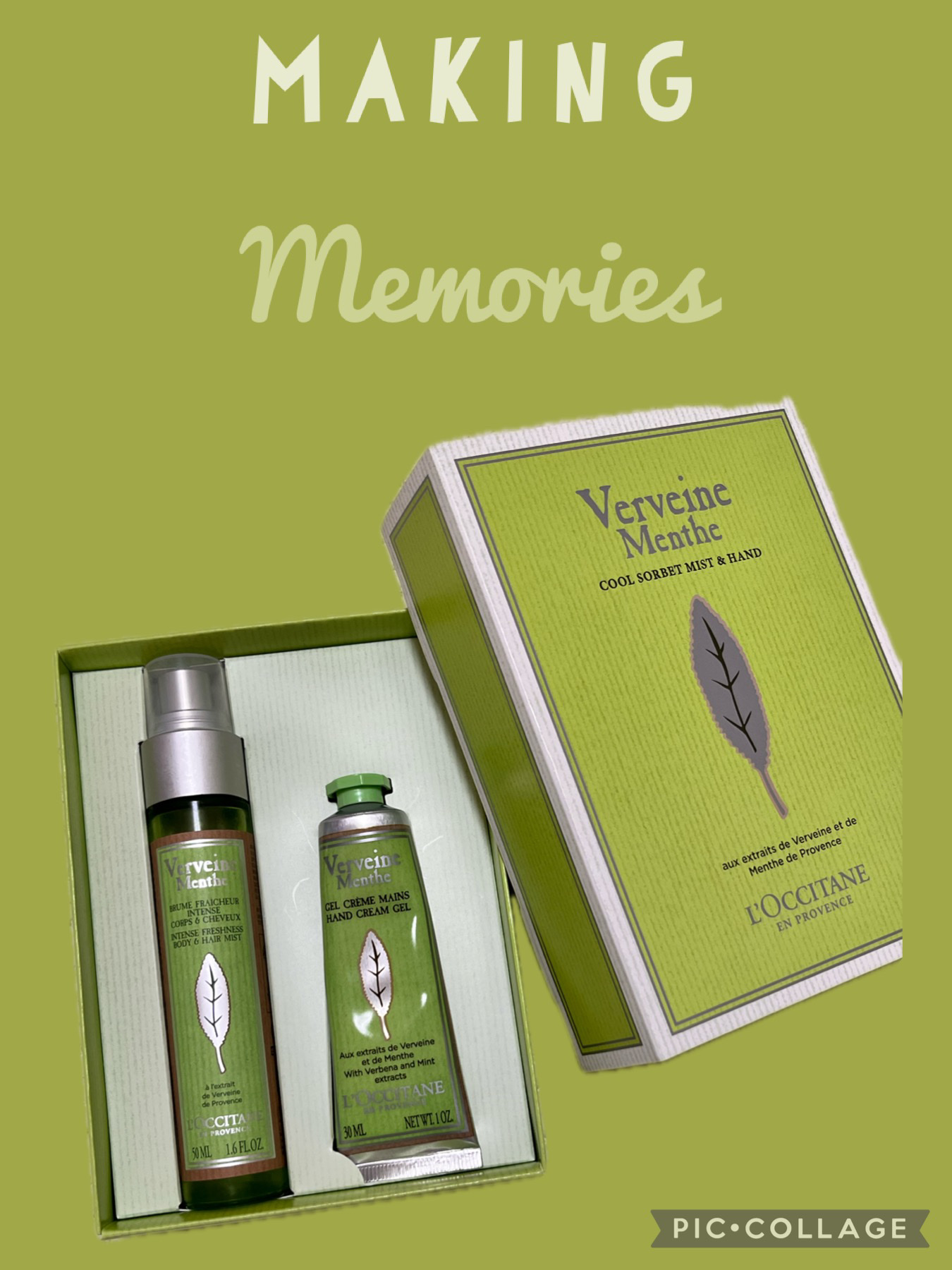 ミントヴァーベナ クールソルベミスト＆ハンド/L'OCCITANE/その他キットセットを使ったクチコミ（1枚目）