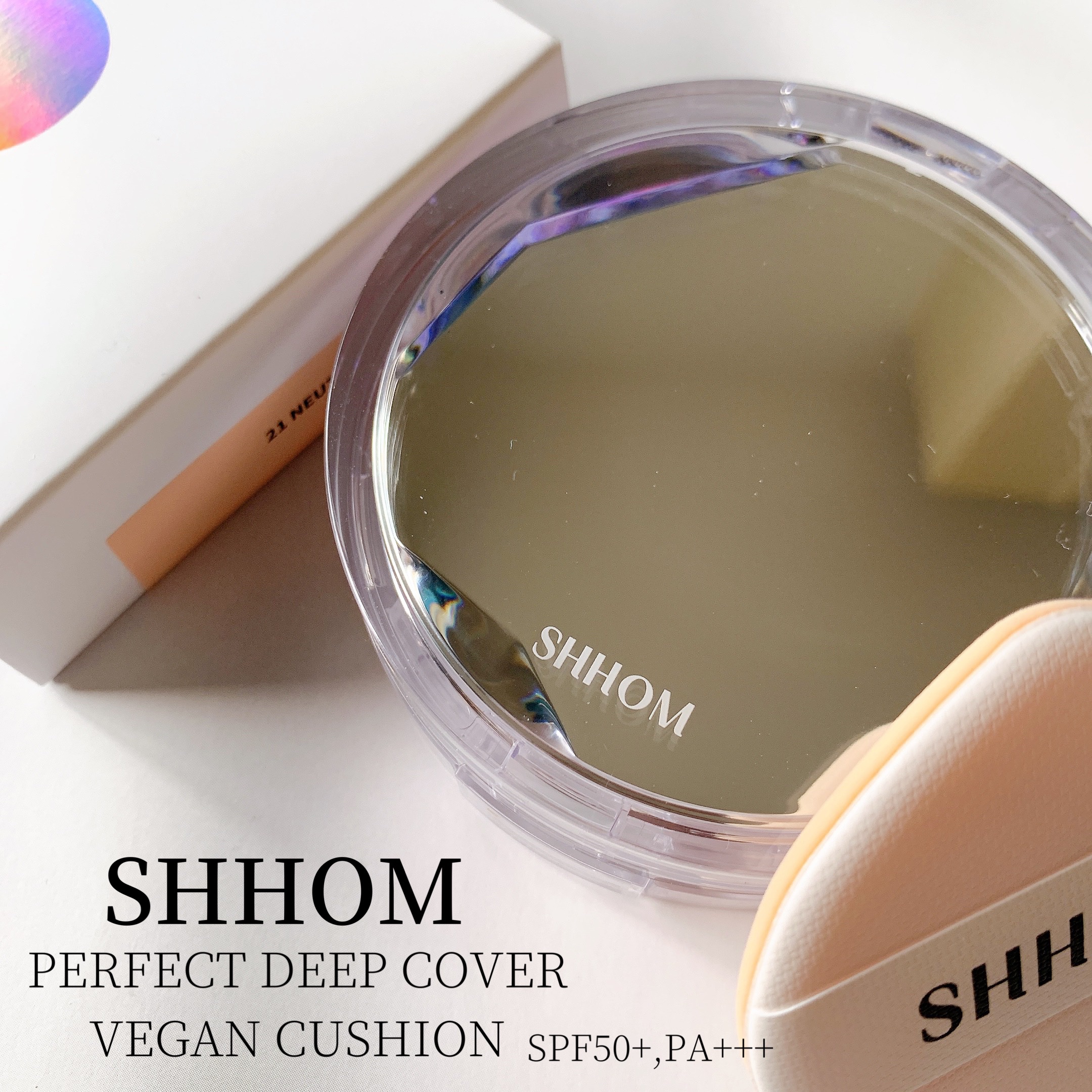 オールデイディープカバークッション/SHHOM/クッションファンデーションを使ったクチコミ（1枚目）