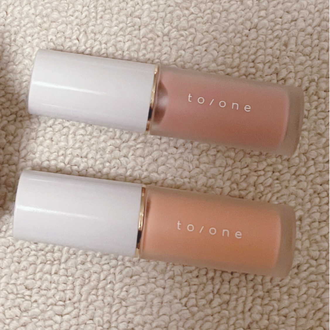 リキッド リップ アンド チーク 03 コーラル/to/one/リキッドチークを使ったクチコミ（1枚目）