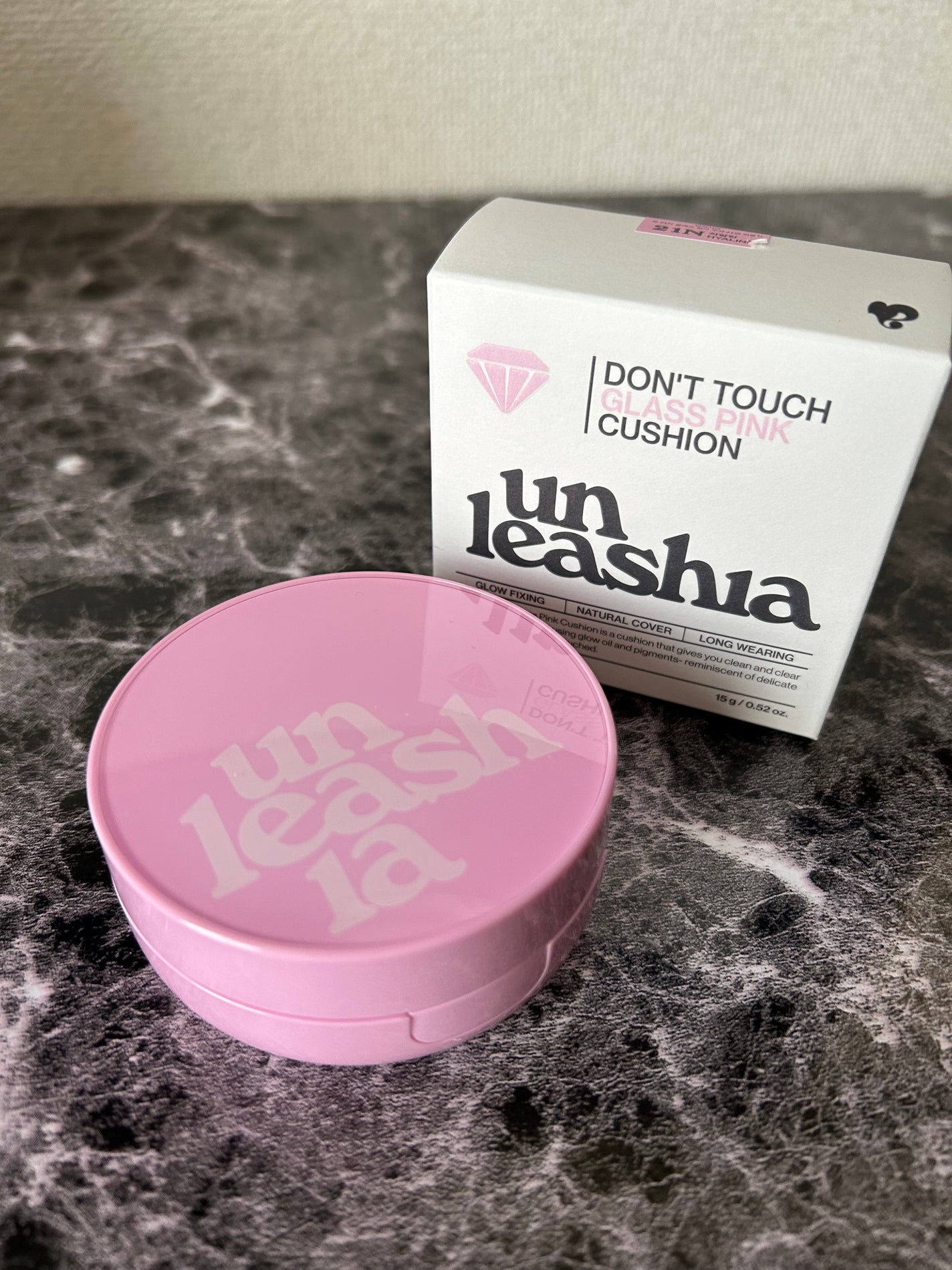 ドントタッチ ガラス ピンククッション/unleashia/クッションファンデーションを使ったクチコミ(1枚目)