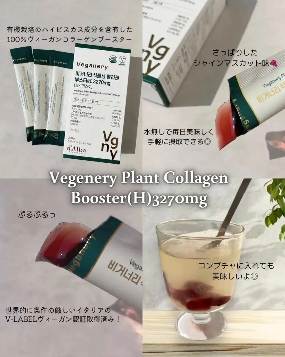 ヴィーガナリー植物性コラーゲン/ダルバ/美容サプリメントを使ったクチコミ(2枚目)