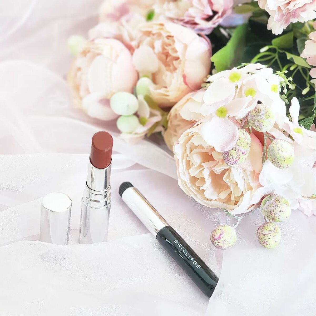 マスキング ティント リップス スモーキーサンライズ/ブリリアージュ/リップティントを使ったクチコミ（2枚目）