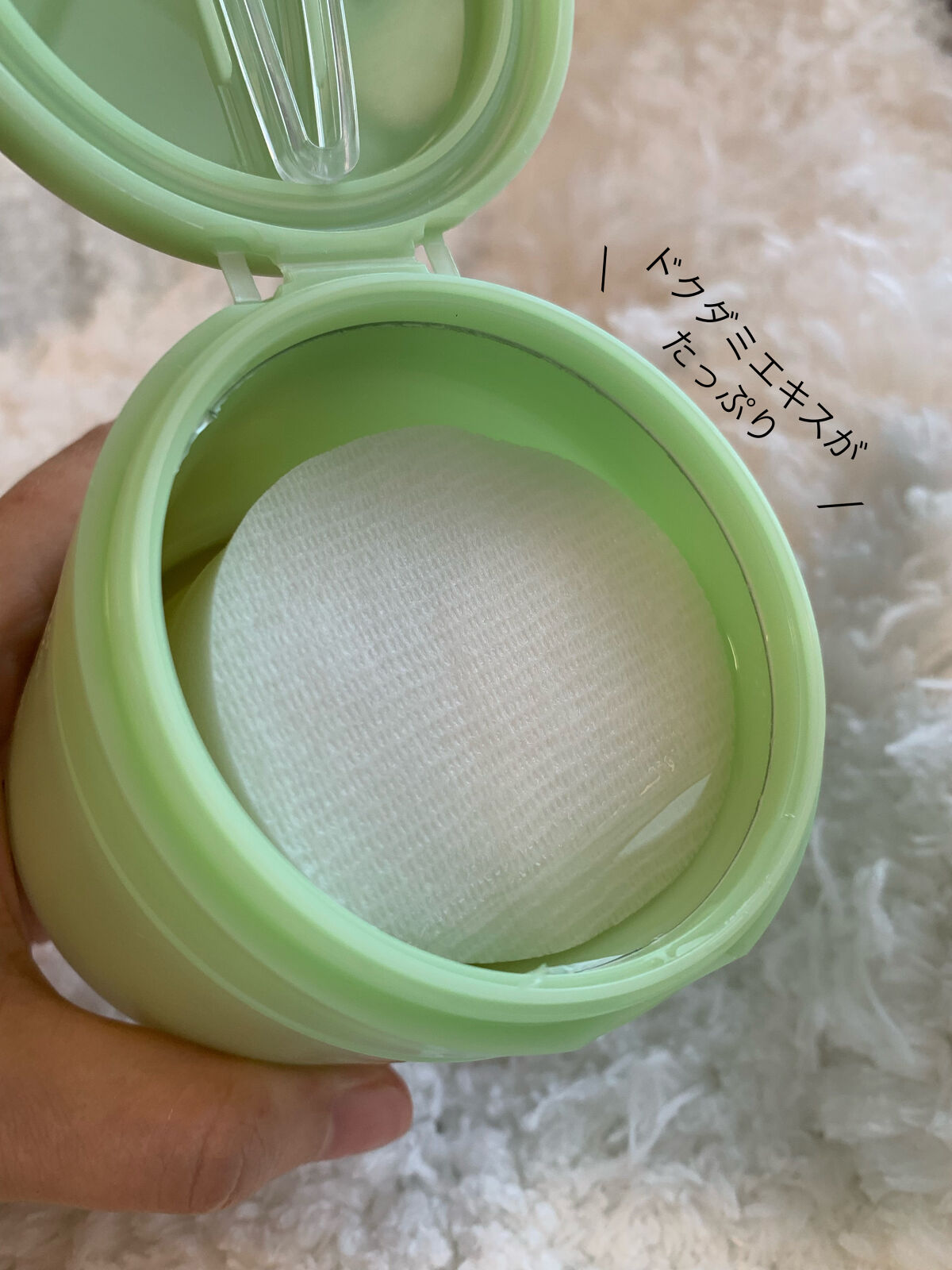 ドクダミ エッセンス カーミングポンプ/Abib /美容液を使ったクチコミ（3枚目）