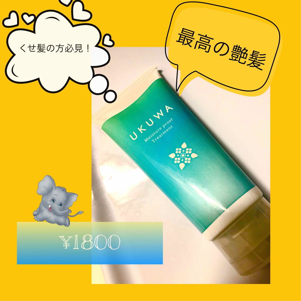 UKUWA モイスチャープルーフ トリートメント/ディアテック/アウトバストリートメントを使ったクチコミ（1枚目）