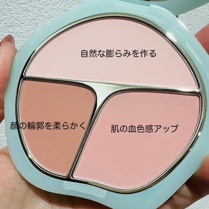 TIMAGE 3色チークパレット/TIMAGE/パウダーチークを使ったクチコミ(4枚目)