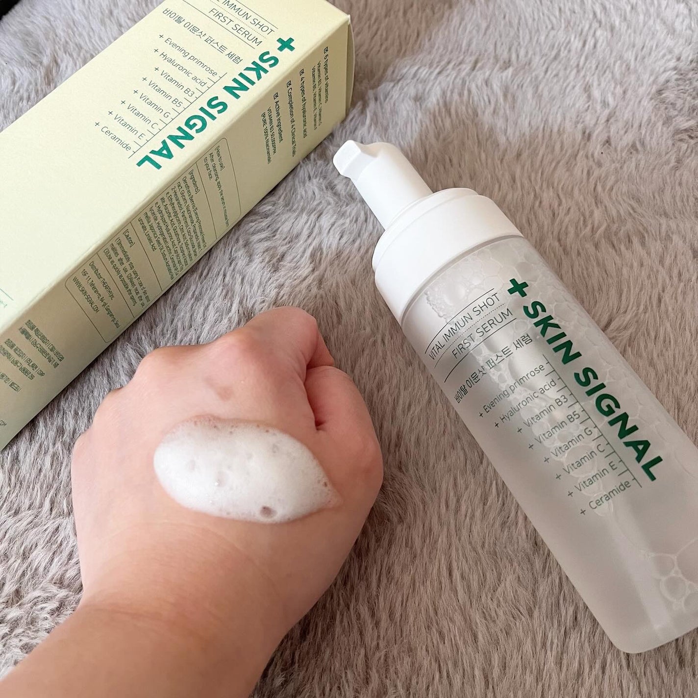 バイタルイミュンショットファーストバブルセラム/SKIN SIGNAL/美容液を使ったクチコミ(2枚目)