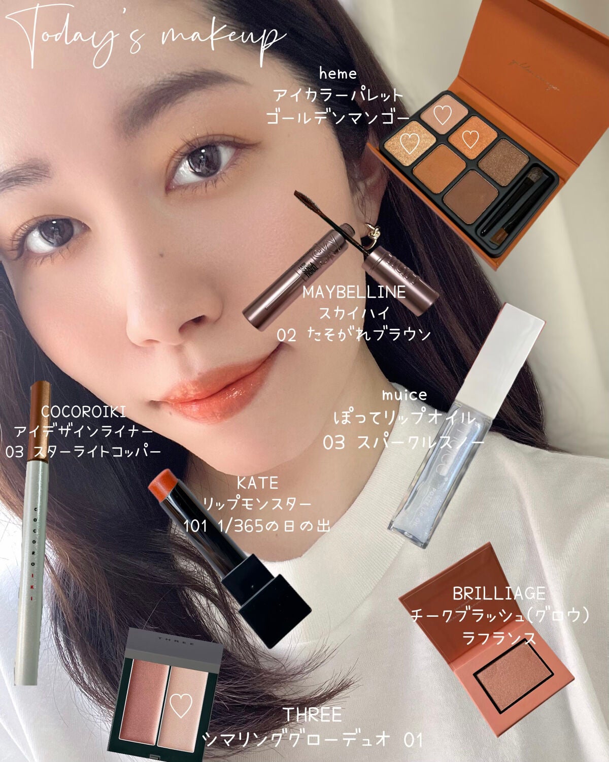 THREE シマリング グロー デュオ/THREE/クリームハイライトを使ったクチコミ(1枚目)