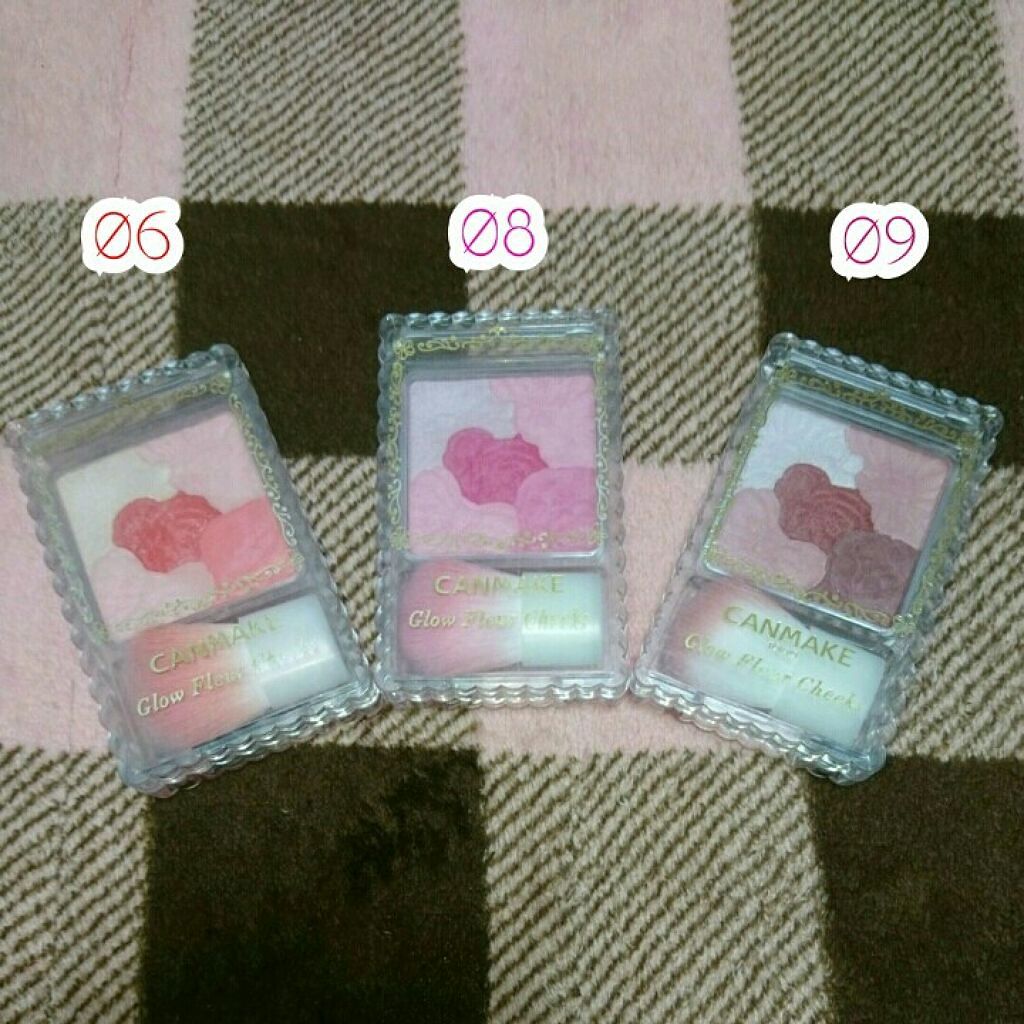 グロウフルールチークス/キャンメイク/パウダーチークを使ったクチコミ（1枚目）