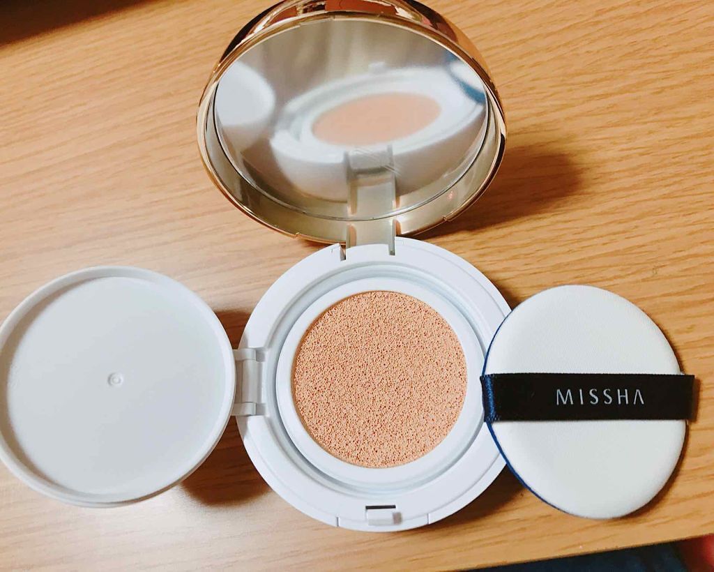 M クッション ファンデーション(モイスチャー)/MISSHA/クッションファンデーションを使ったクチコミ(1枚目)