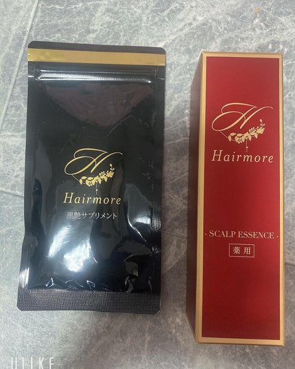 aki♡ on LIPS 「ツヤ髪サプリ➕頭皮ケア美容液HAIRMOREヘアモア 薬用スカ..」(1枚目)