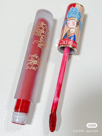 清平楽 Pretty Lightness Liquid Lipstick/CATKIN/口紅を使ったクチコミ(3枚目)