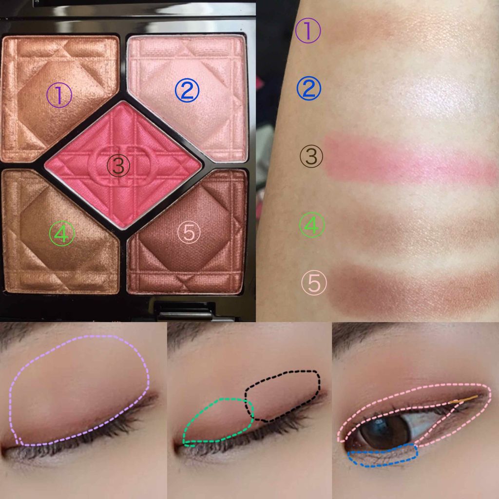 サンク クルール/Dior/アイシャドウパレットを使ったクチコミ(2枚目)