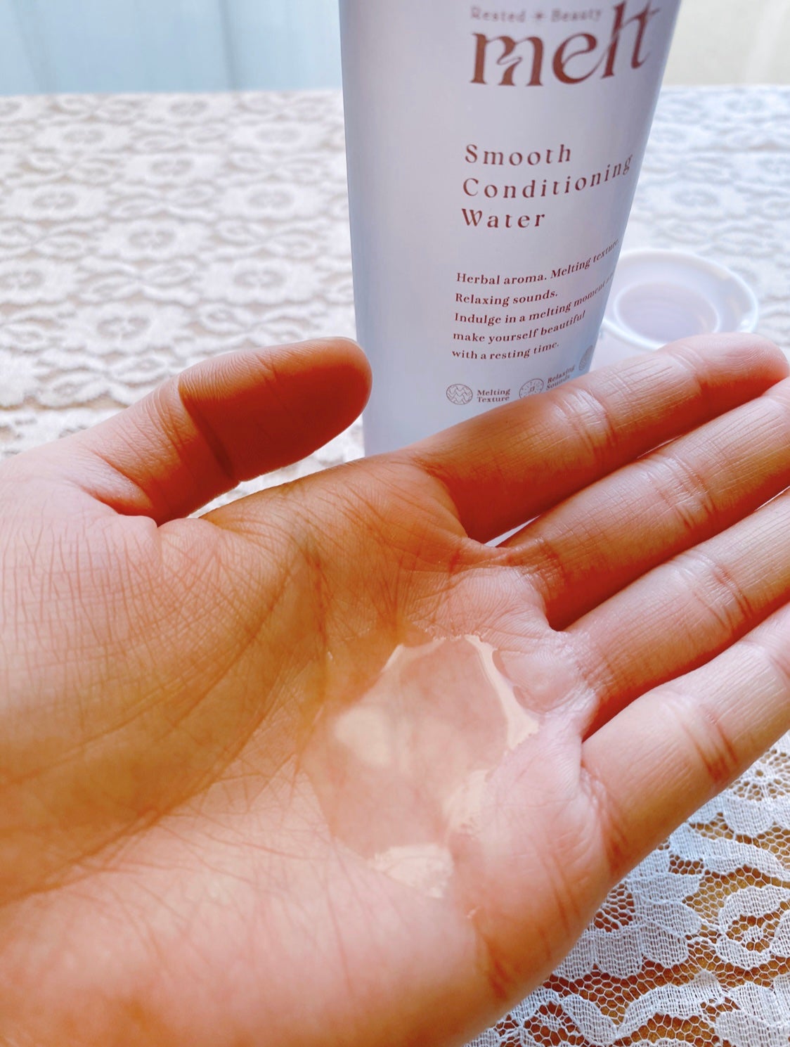 スムース コンディショニング ウォーター/melt/アウトバストリートメントを使ったクチコミ(3枚目)