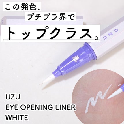 EYE OPENING LINER/UZU BY FLOWFUSHI/リキッドアイライナーを使ったクチコミ(1枚目)