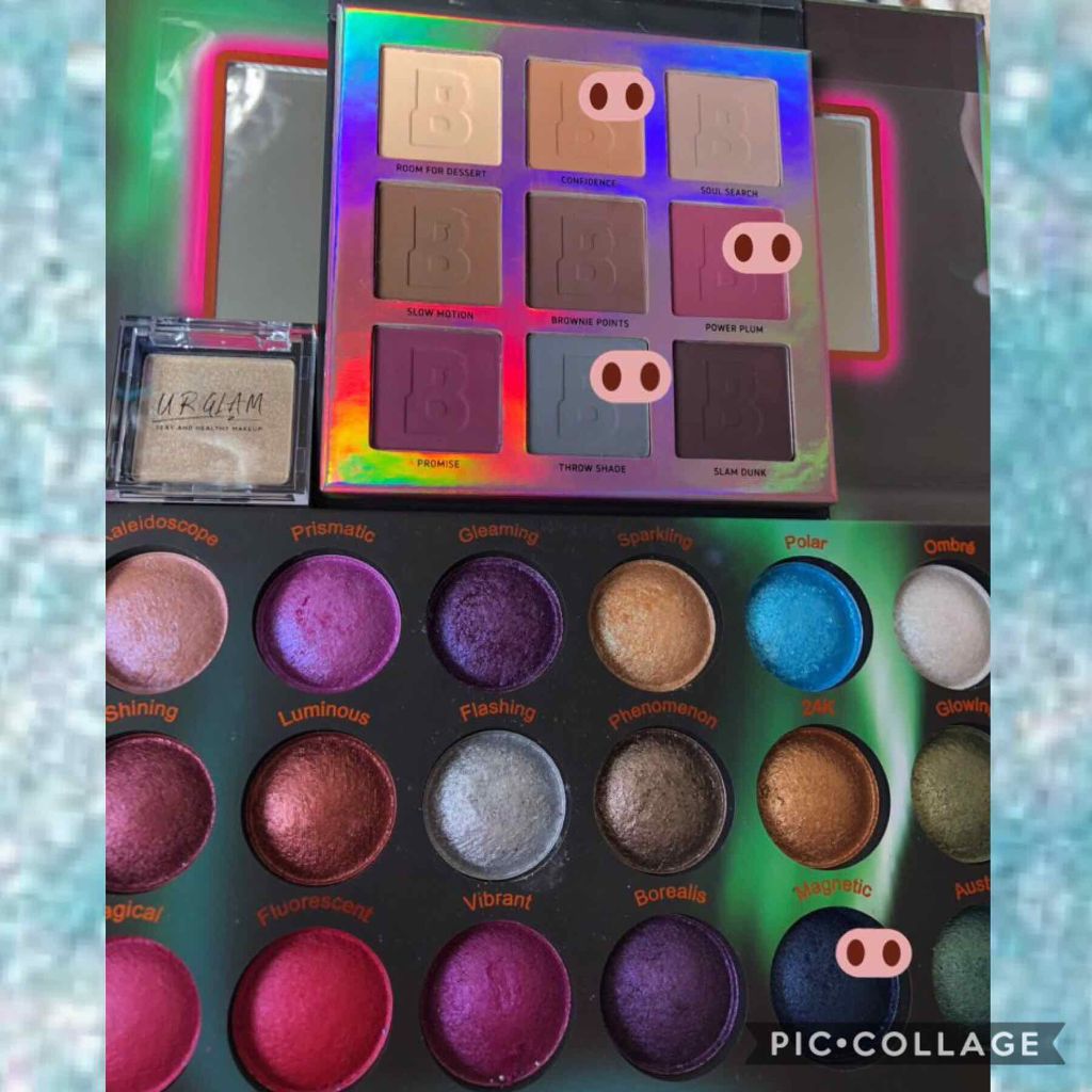 UR GLAM　POWDER EYESHADOW シェルベージュ〈ブルーラメ〉/U R GLAM/単色アイシャドウを使ったクチコミ（2枚目）