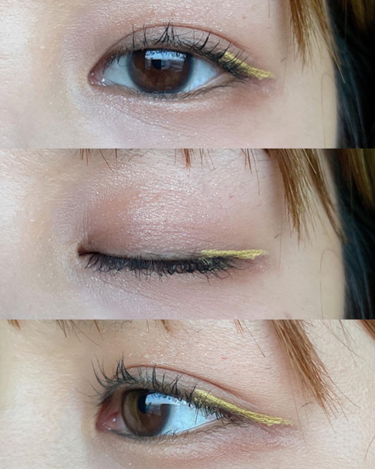 marie___1104 on LIPS 「【夏はやっぱり黄色でしょ💛】先日黄色のアイライナーを買ったので..」(3枚目)