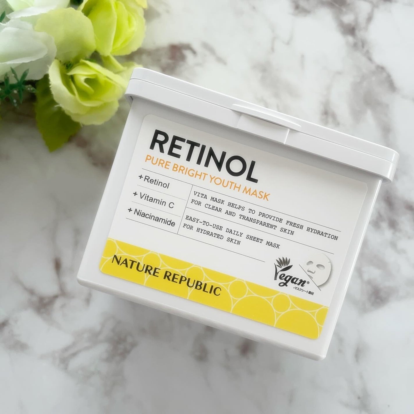 キューブマスク レチノール/ネイチャーリパブリック/シートマスク・パックを使ったクチコミ(1枚目)