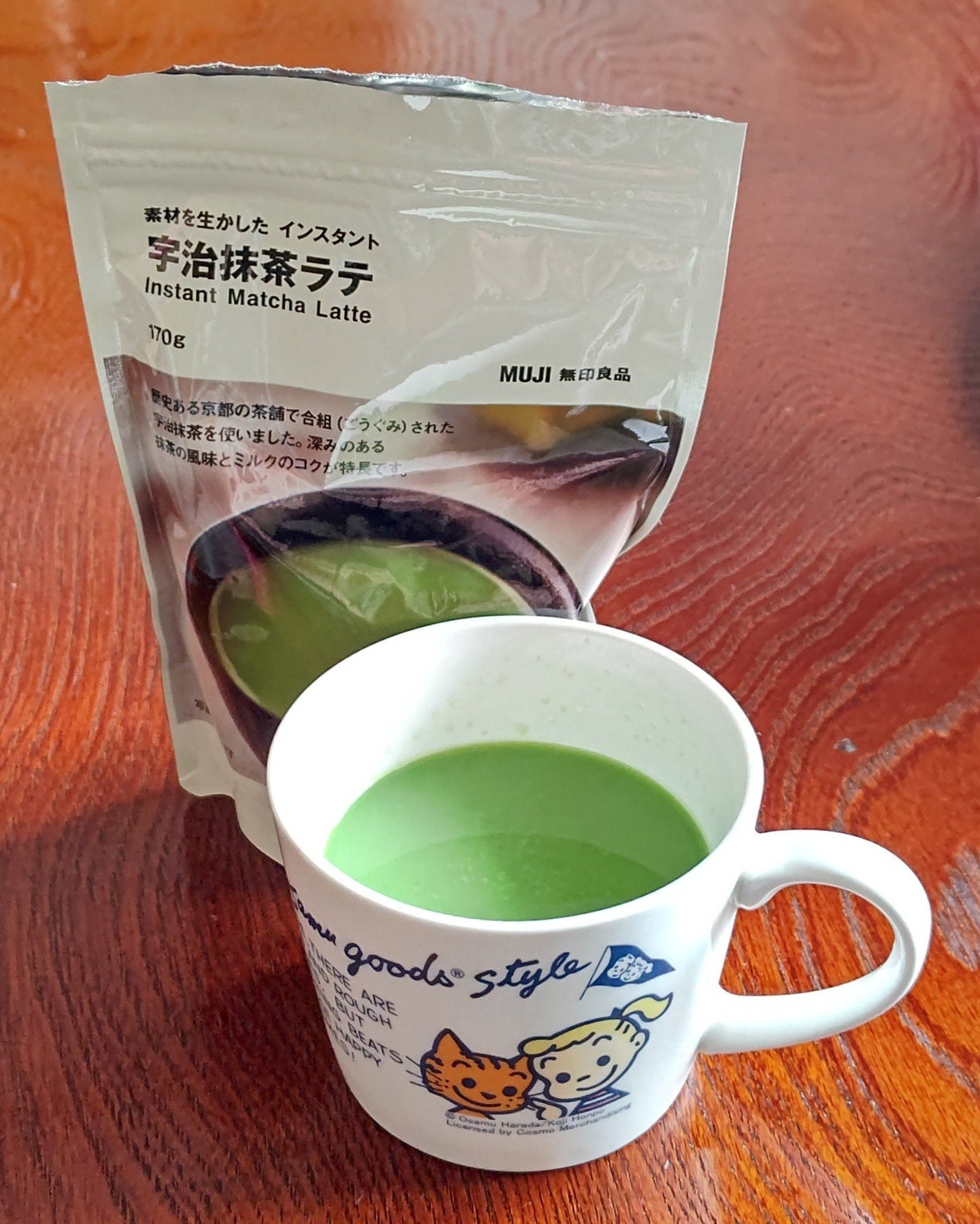 好みの濃さで味わう 宇治抹茶ラテ/無印良品/ドリンクを使ったクチコミ(1枚目)