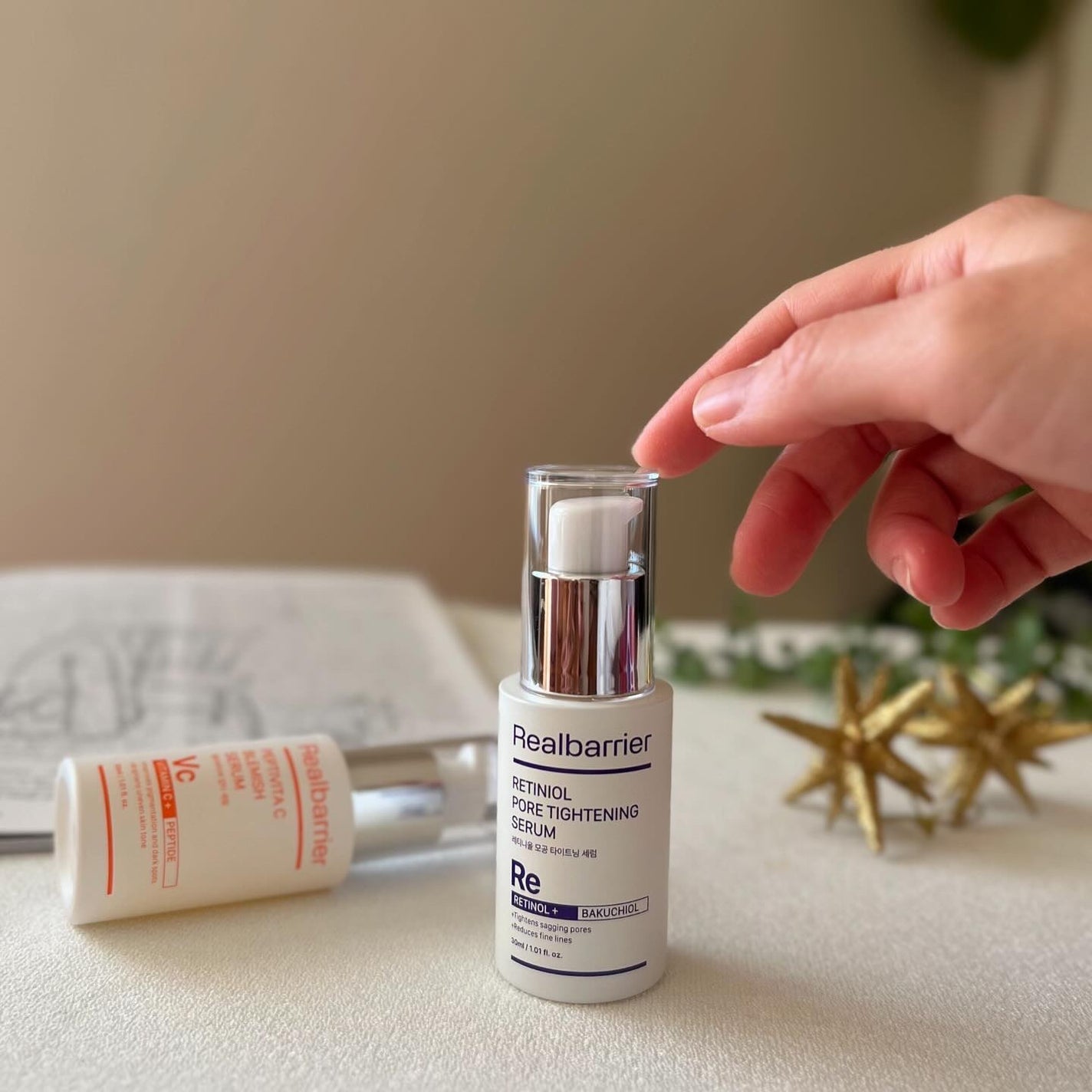 レチ二オールポアタイトニングセラム/Real Barrier/美容液を使ったクチコミ(1枚目)
