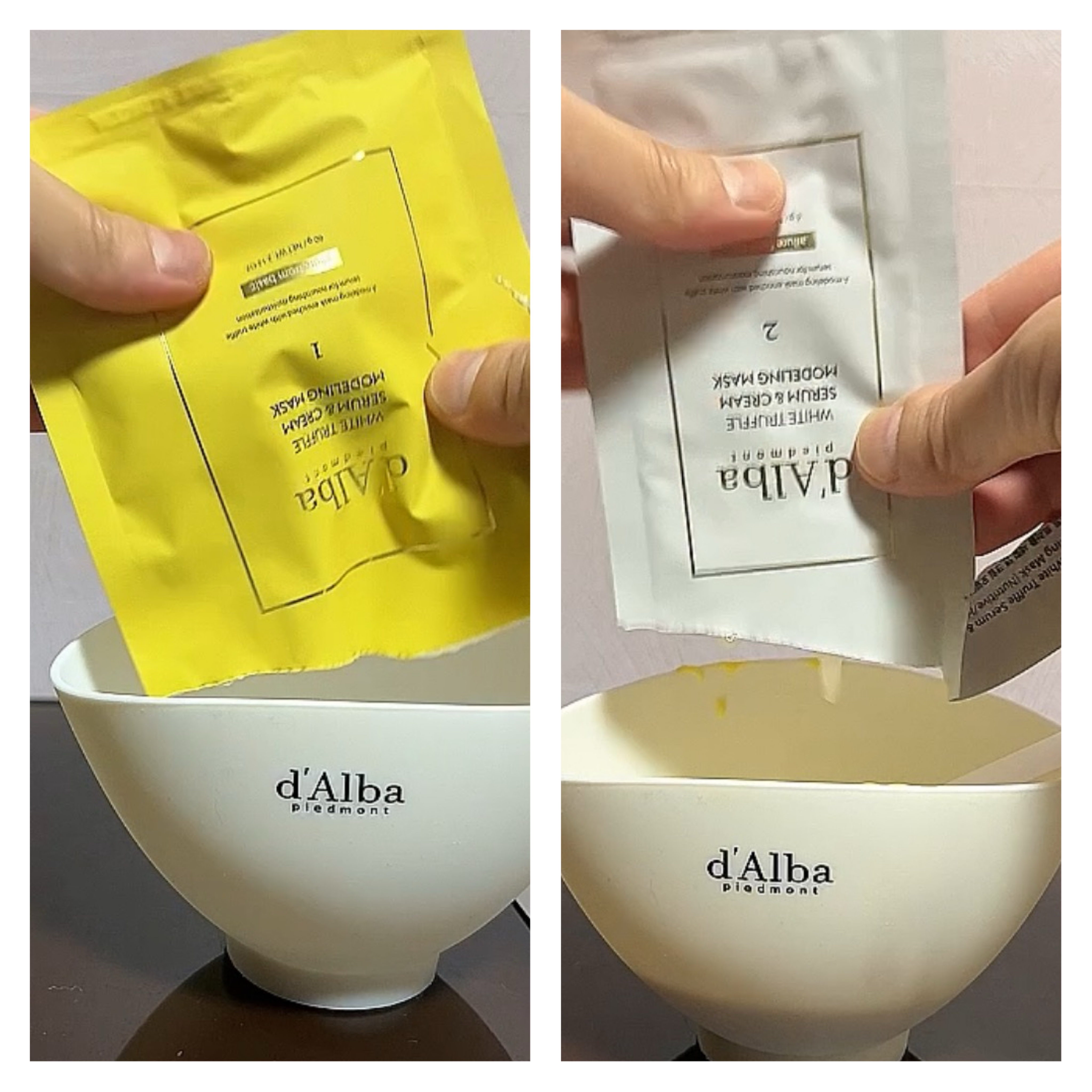 WHITE TRUFFLE SERUM & CREAM MODELING MASK/ダルバ/その他スキンケアを使ったクチコミ（3枚目）