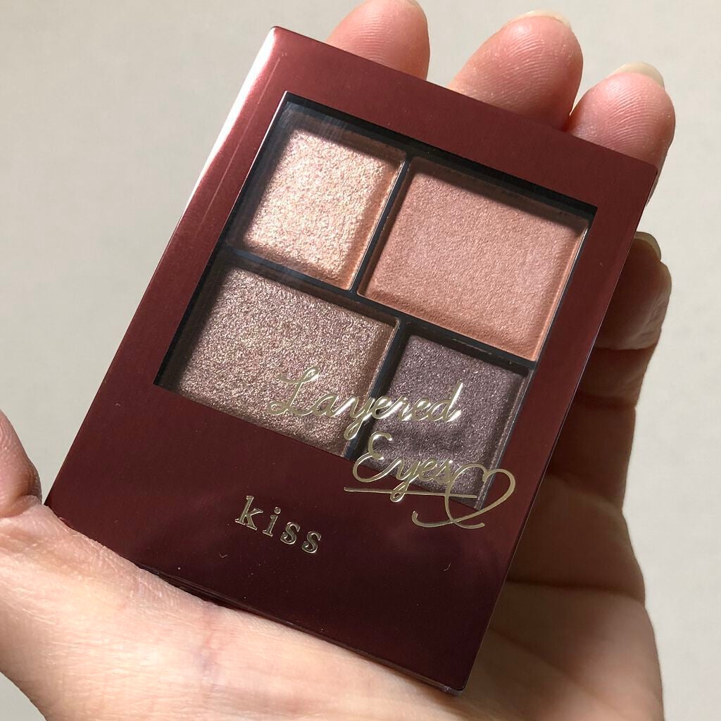 レイヤードアイズX/KiSS/アイシャドウパレットを使ったクチコミ(3枚目)
