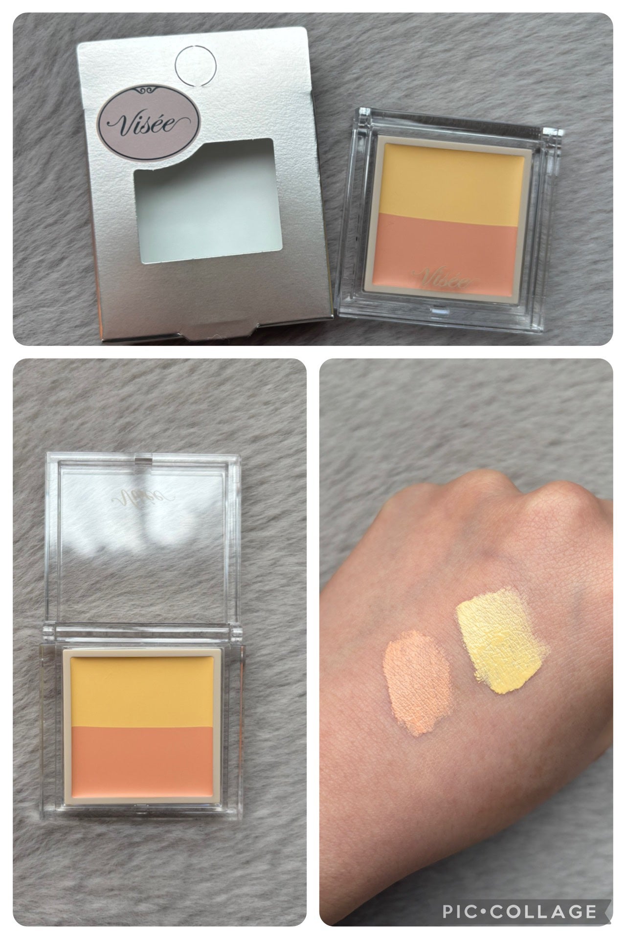 カラーデュオ トリック コンシーラー/Visée/パレットコンシーラーを使ったクチコミ(1枚目)