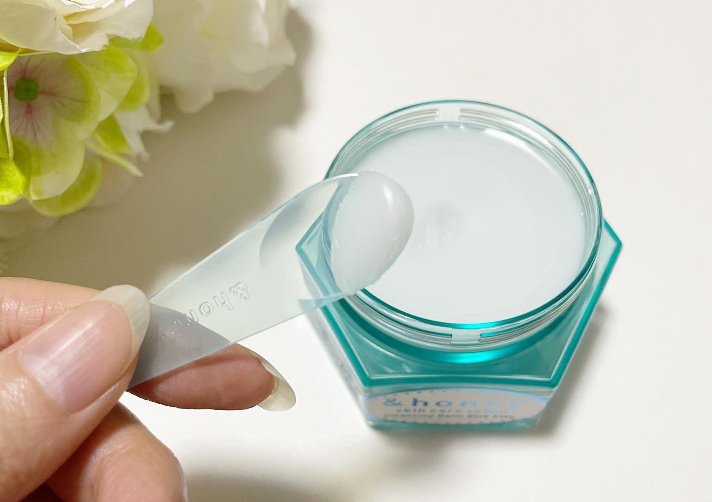 アンドハニー サボン クレンジングバーム ブルークレイ/&honey/クレンジングバームを使ったクチコミ（2枚目）