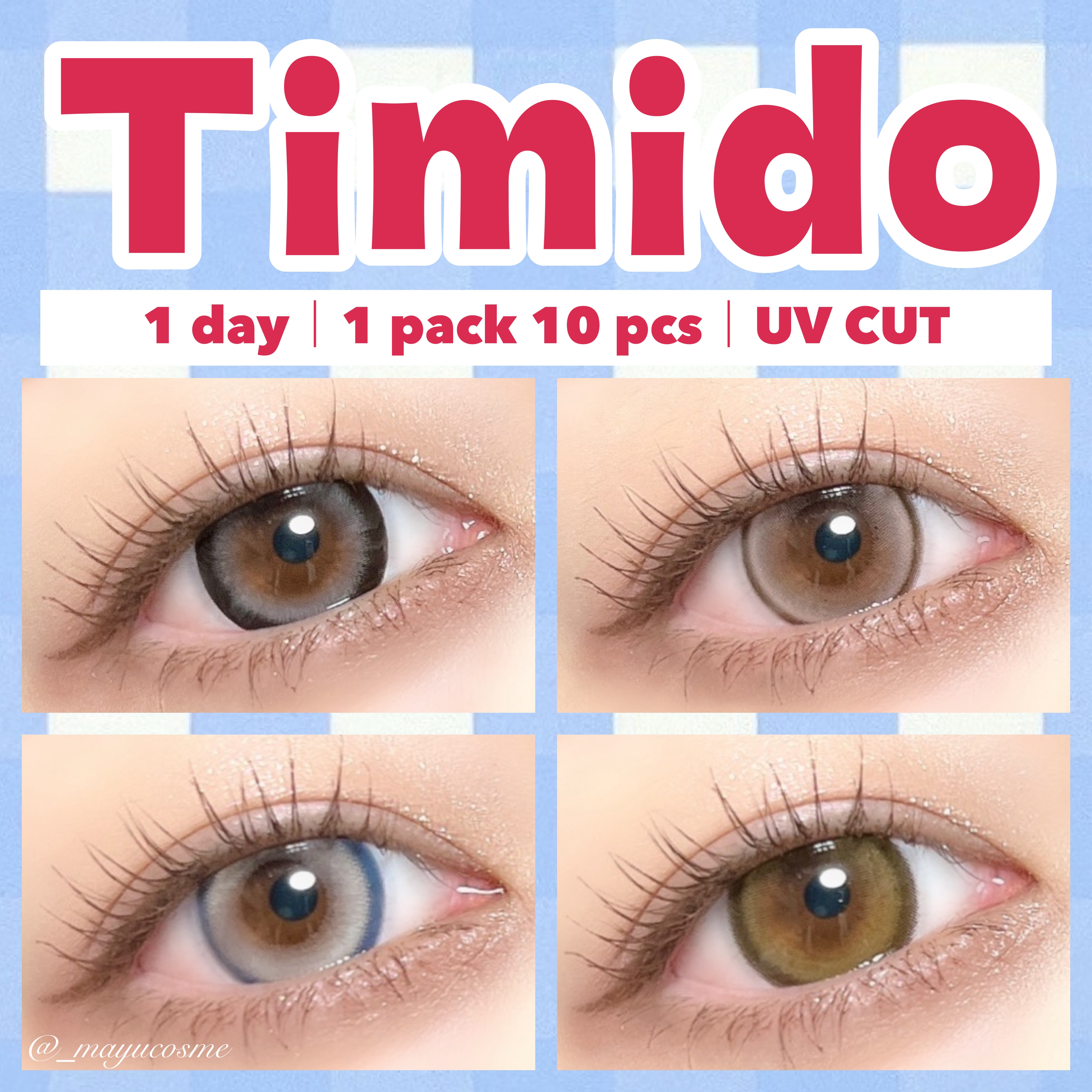 ティミド ワンデー/Timido(ティミド)/ワンデー（１DAY）カラコンを使ったクチコミ（1枚目）