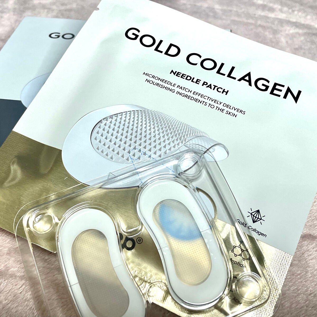 ゴールドコラーゲンニードルパッチ/SNP/アイケア・アイクリームを使ったクチコミ(1枚目)