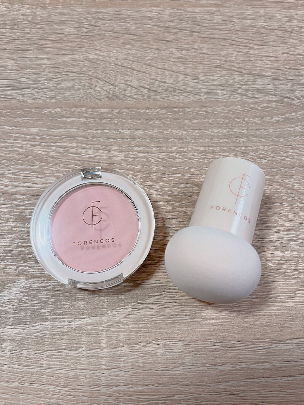 ベアブラッシャー パフ付き/フォレンコス/パウダーチークを使ったクチコミ(3枚目)