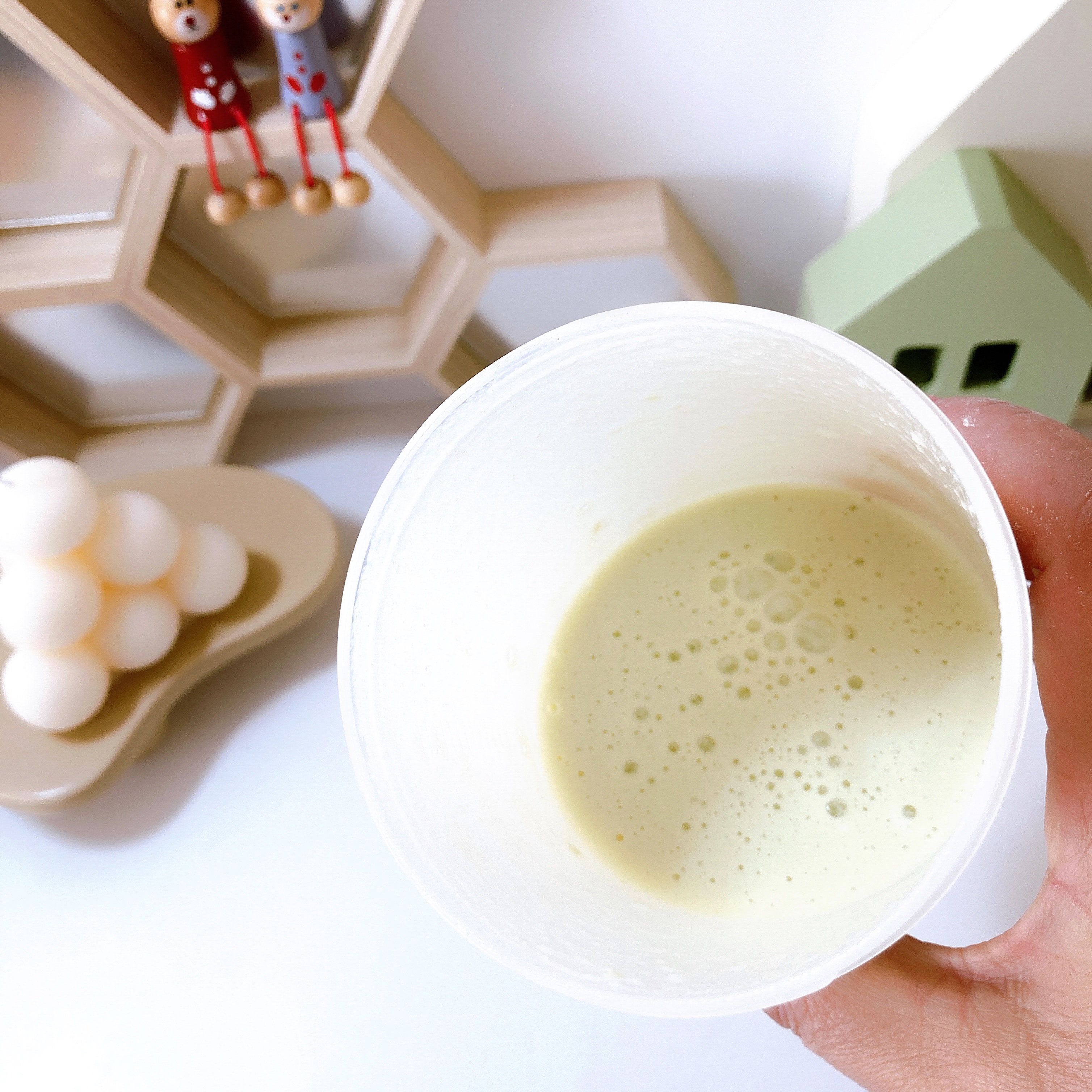 プロテインシェイク ピスタチオラテ/BAMBI WATER/その他プロテインを使ったクチコミ（3枚目）