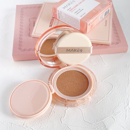 ヌードカーミンググロークッション/MAKE9/クッションファンデーションを使ったクチコミ(1枚目)
