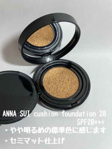 ANNA SUI クッション ファンデーションのクチコミ「ANNA SUI様からクッションファンデ登場🕊🕊
パケが流石ANNA SUIって感じですねー笑.....」（2枚目）