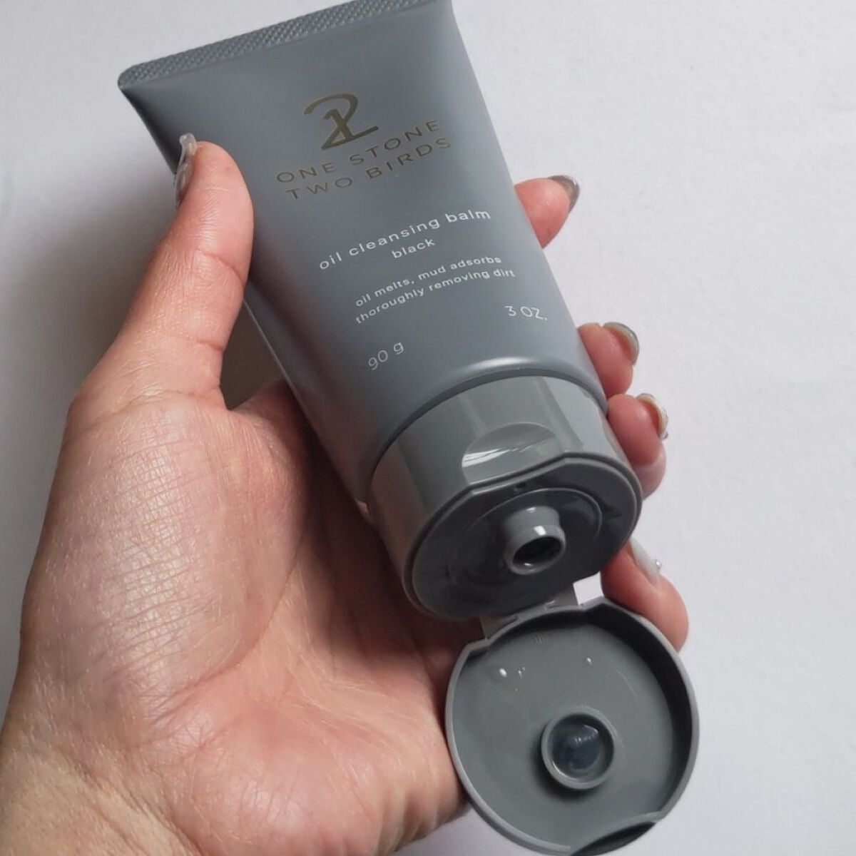 オイルクレンジングバーム ブラック/ONE STONE TWO BIRDS/クレンジングバームを使ったクチコミ(3枚目)