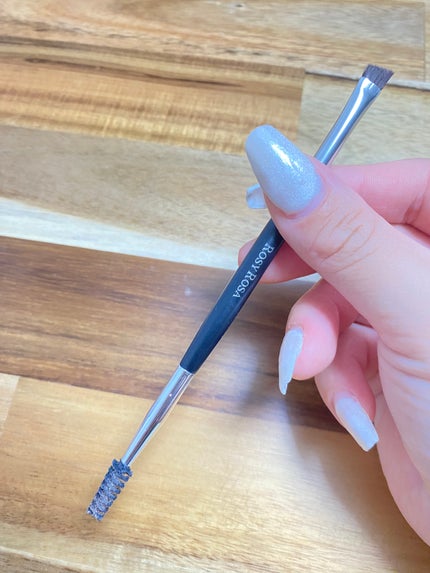 ダブルエンドアイブロウブラシ スクリュータイプ/ロージーローザ/メイクブラシを使ったクチコミ(1枚目)