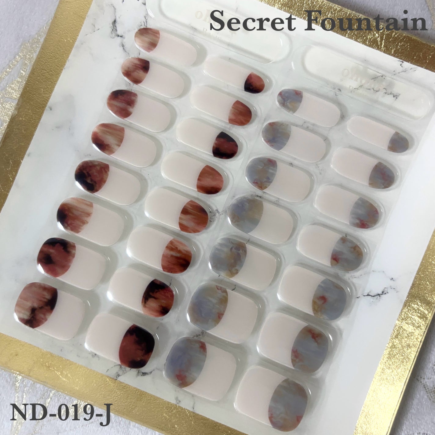 セミキュアジェルネイル(ハンド)/ohora/ネイルシールを使ったクチコミ(2枚目)