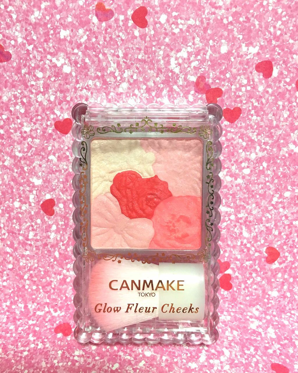 グロウフルールチークス/キャンメイク/パウダーチークを使ったクチコミ（1枚目）