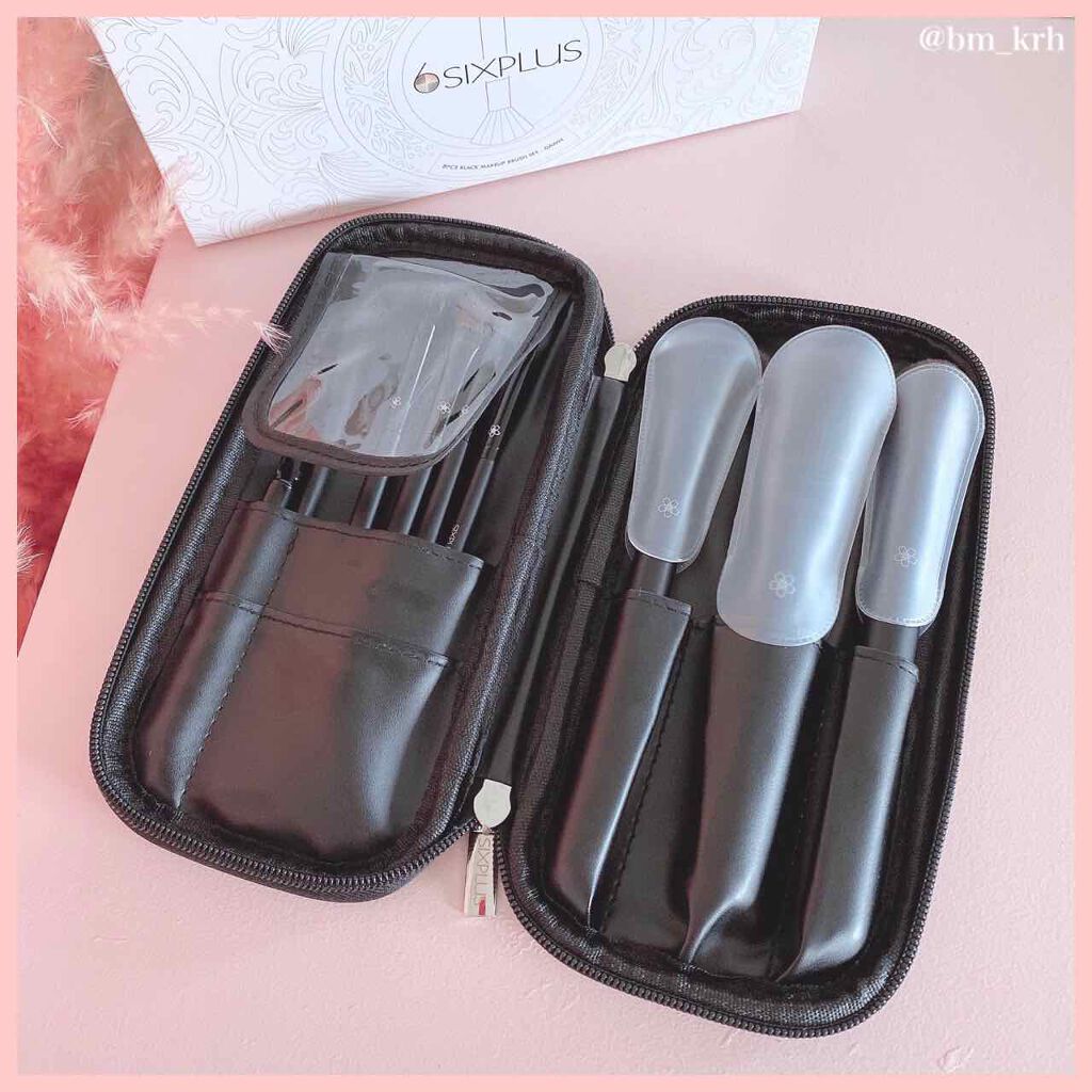 ブラックメイクブラシ8本セット-Dawnシリーズ/SIXPLUS/メイクブラシを使ったクチコミ(3枚目)