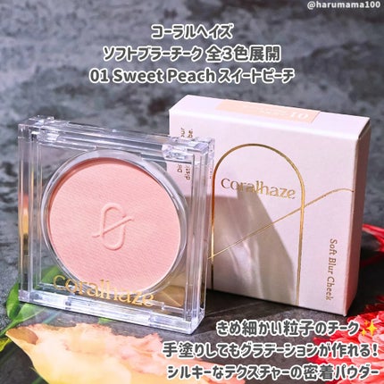 ソフトブラーチーク/Coralhaze/パウダーチークを使ったクチコミ(2枚目)