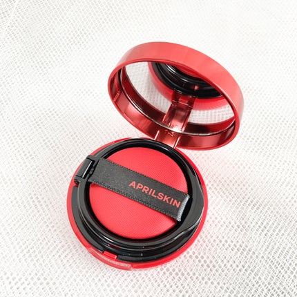 ハイパーカバーフィットクッション red/APRILSKIN/クッションファンデーションを使ったクチコミ(4枚目)