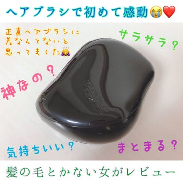 コンパクトスタイラー スターブラック/TANGLE TEEZER/ヘアブラシを使ったクチコミ（1枚目）