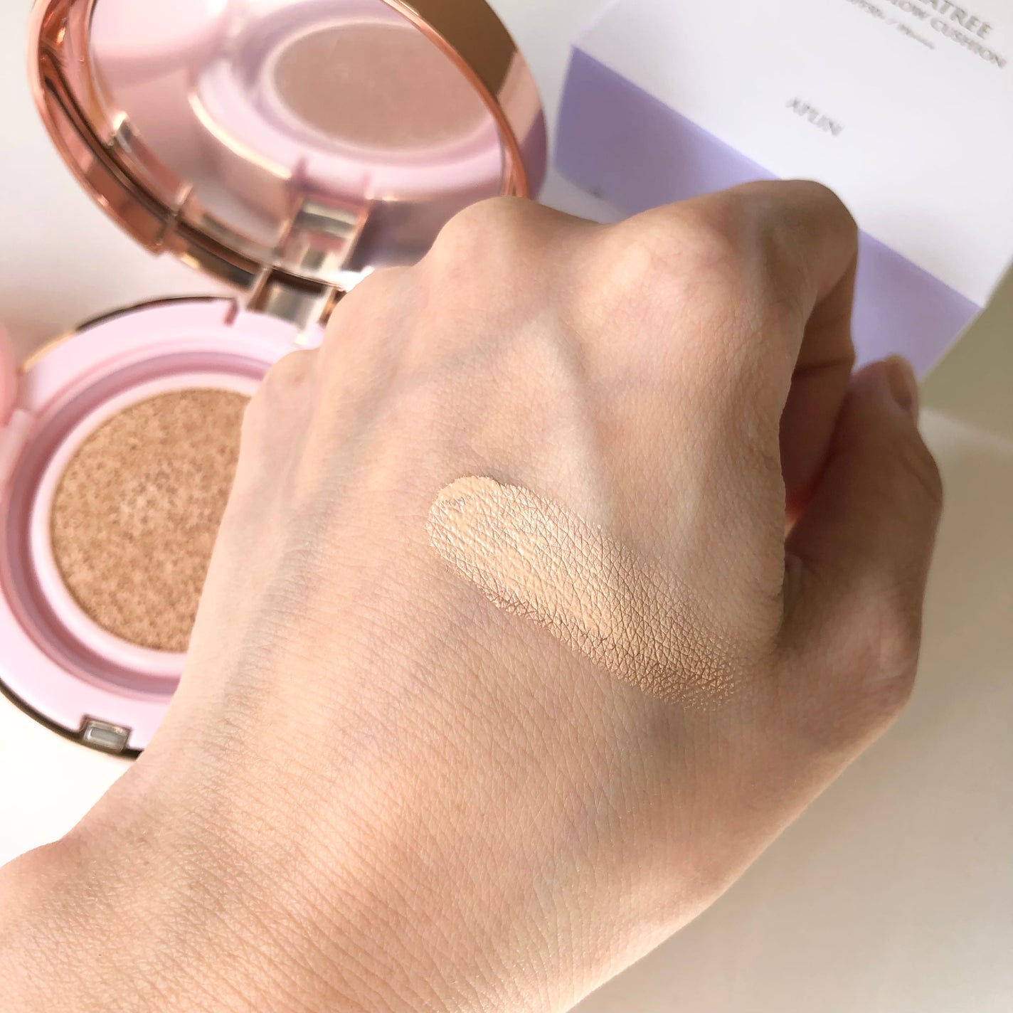 ピンクティーツリーカバークッション/APLIN/クッションファンデーションを使ったクチコミ(2枚目)