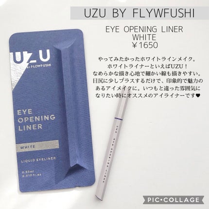 EYE OPENING LINER/UZU BY FLOWFUSHI/リキッドアイライナーを使ったクチコミ(2枚目)